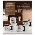 C-CUP18 - TAZA DE CERÁMICA CON TAPA Y DISEÑO ANIMAL (60/1)
