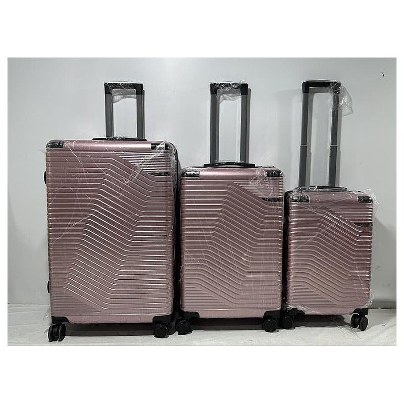 D-XHB03 - SET DE MALETAS RÍGIDAS ROSADAS (3/1)