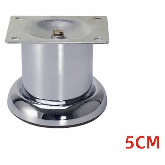 HS-XAC55 - PATAS REDONDAS CROMADAS PARA MUEBLES 5CM (120/1)