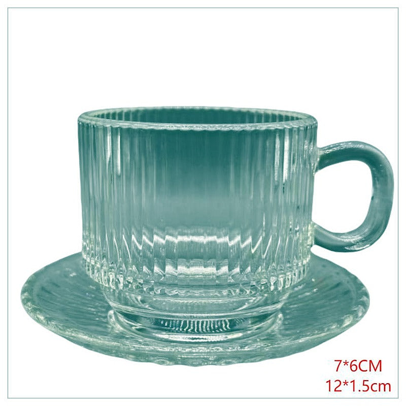 HG-KRG202 - TAZA DE VIDRIO CON PLATO (12/1)