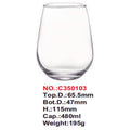 HG-KRG131 - VASO DE VIDRIO 480 ML (8/1)