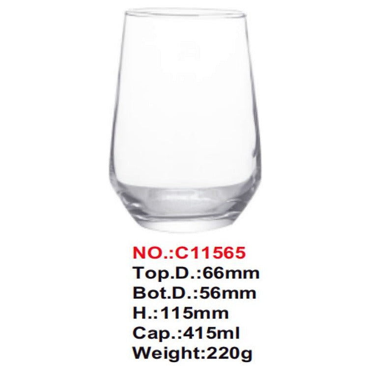 HG-KRG132 - VASO DE VIDRIO 415 ML (8/1)
