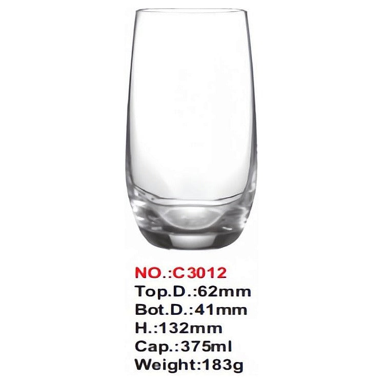 HG-KRG133 - VASO DE VIDRIO 375ML (8/1)