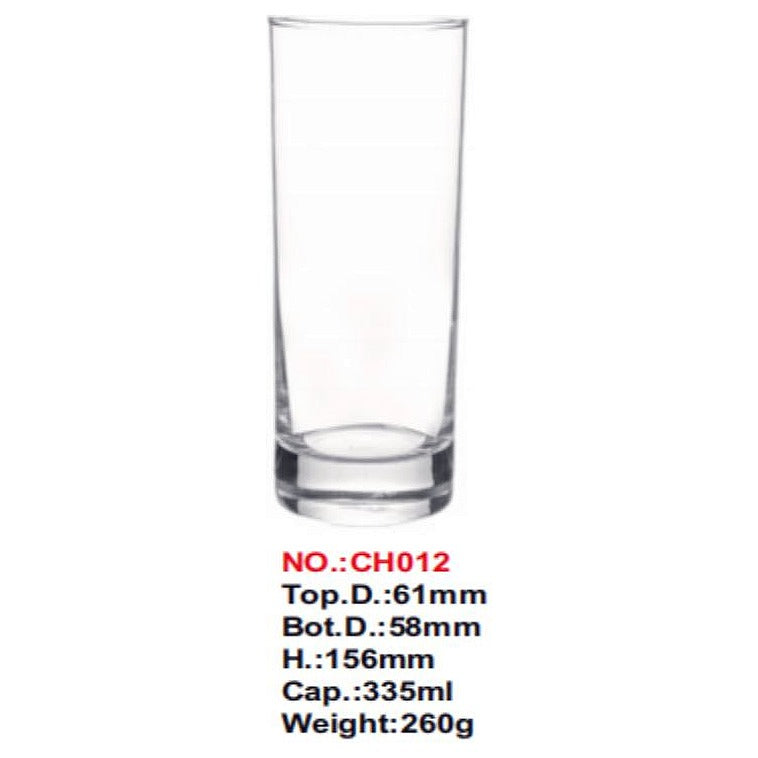 HG-KRG140 - VASO DE VIDRIO 335 ML (8/1)