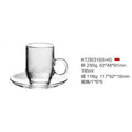 HG-KRG124 - TAZA DE VIDRIO CON PLATO (6/1)