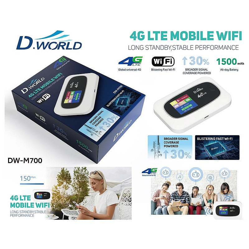 DW-M700 - ROUTER WIFI MÓVIL 4G LTE (100/1)