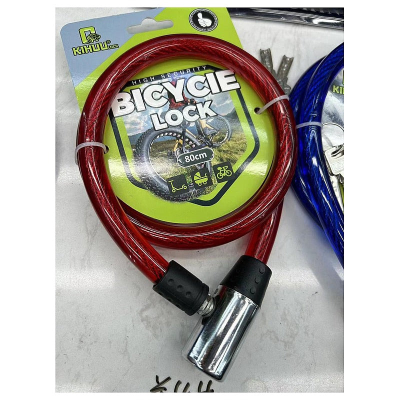 HS-QL12 - CANDADO DE CABLE PARA BICICLETA 80CM (100/1)