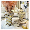 LT-AC383 - SET DE JARRONES DECORATIVOS CERÁMICOS (12/1)