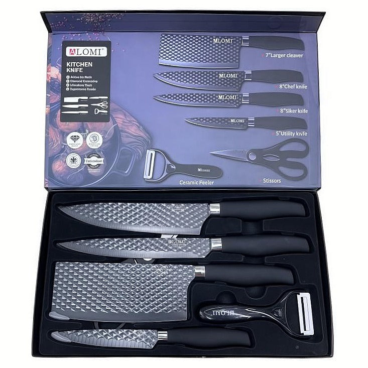 ALM-FZ10 - SET DE CUCHILLOS DE COCINA CON PELADOR (20/1)