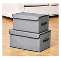 JY-SB19 - CAJAS ORGANIZADORAS DE TELA GRIS (50/1)