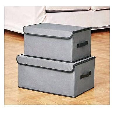 JY-SB20 - CAJAS ORGANIZADORAS DE TELA GRIS (40/1)