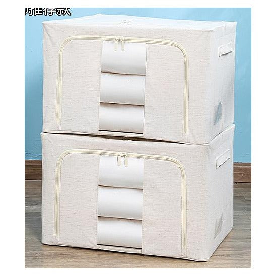 JY-SB17 - CAJA ORGANIZADORA DE TELA CON VENTANA (20/1)