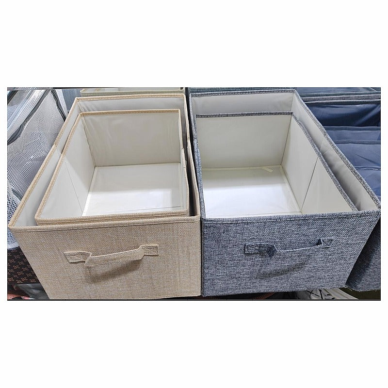 H-JSB6 - CAJA ORGANIZADORA DE TELA CON ASA (65/1)