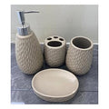 HG-JSH4 - SET DE ACCESORIOS DE BAÑO DE CERÁMICA BEIGE (48/1)