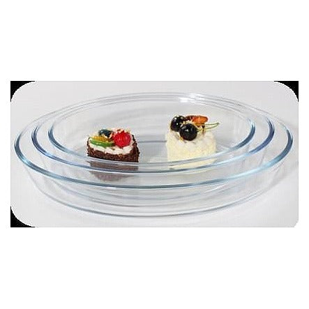 HG-KRG53 - SET DE FUENTES OVALADAS DE VIDRIO (24/1)