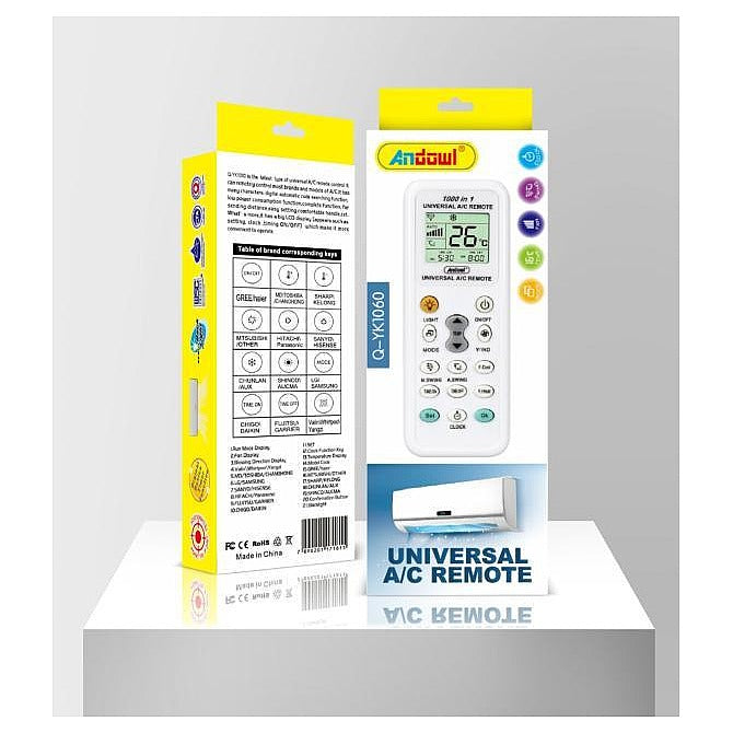 A 22 EP-QRC7 - CONTROL REMOTO UNIVERSAL PARA AIRE ACONDICIONADO (200/1)