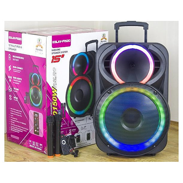BTR-KF2 - BOCINA KARAOKE CON LUCES LED 15" (1/1)