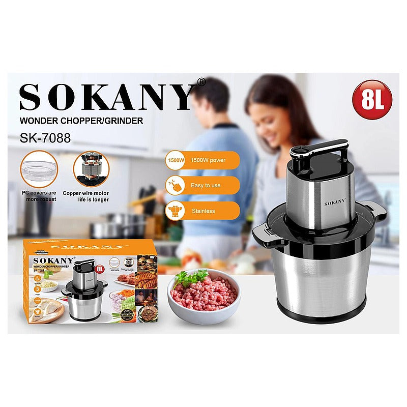 SK-7088 - PROCESADOR DE ALIMENTOS 8L 1500W (6/1)
