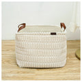 H-GZMZ75 - CESTO ORGANIZADOR TEJIDO BEIGE (50/1)