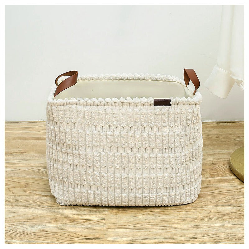 H-GZMZ75 - CESTO ORGANIZADOR TEJIDO BEIGE (50/1)