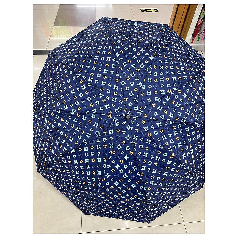 HG-D-YS13 - PARAGUAS AZUL CON ESTAMPADO (80/1)