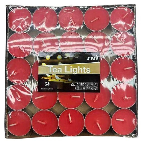 YJ-CW2 - VELAS TIPO TEALIGHT ROJAS (40/1)