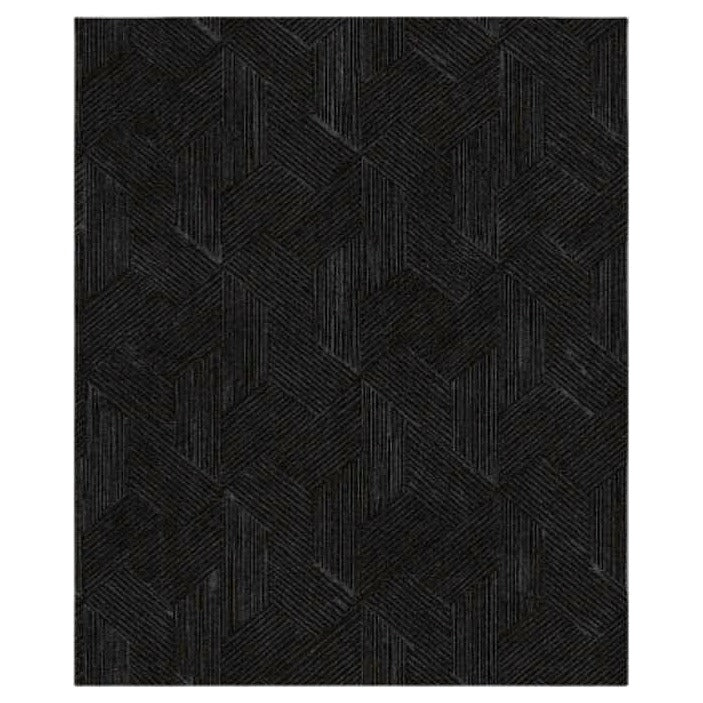 BM-LJ062 - PAPEL TAPIZ TEXTURIZADO NEGRO (20/1)