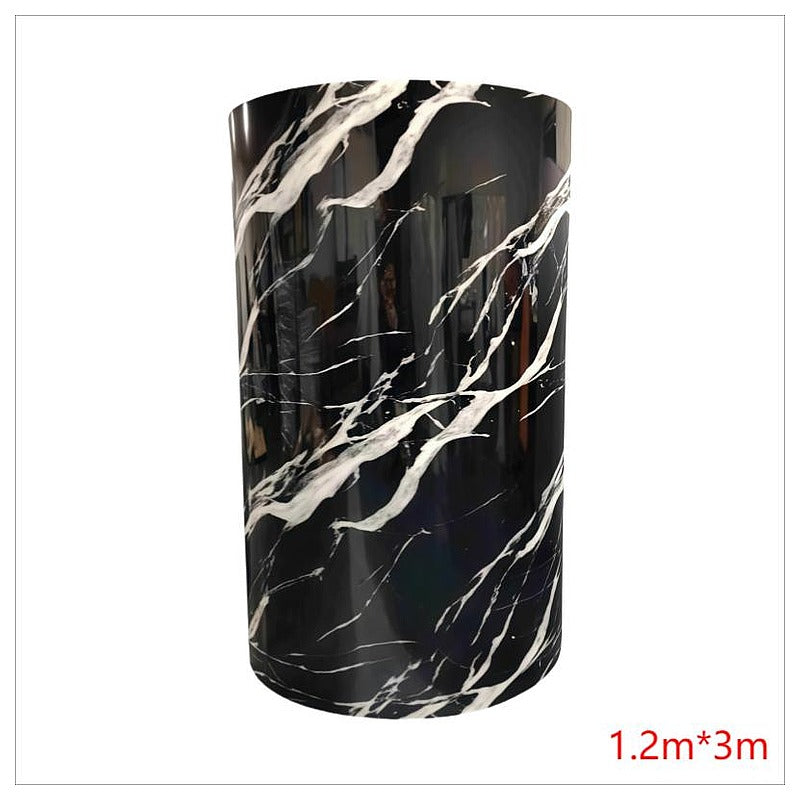 BM-LJ179 - PAPEL ADHESIVO VINÍLICO MÁRMOL NEGRO (12/1)
