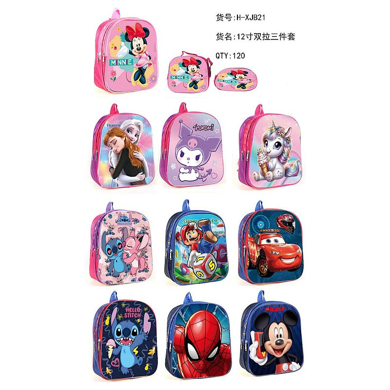 H-XJB21 - MOCHILA INFANTIL CON PERSONAJES (100/1)