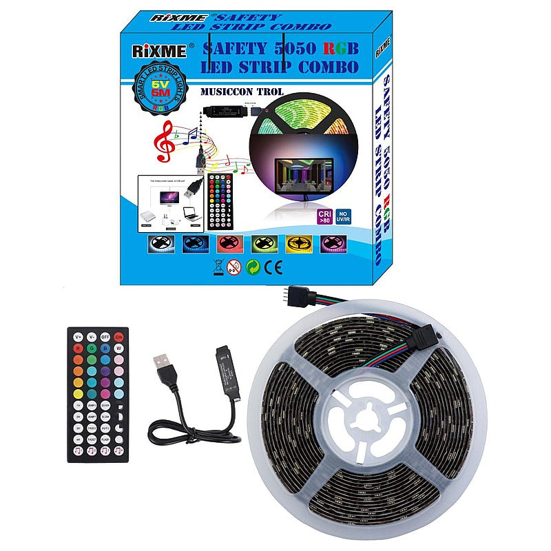 IP-RZL19 - TIRA LED RGB 5050 CON CONTROL REMOTO (60/1)