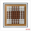 H-HGP03 - CUADRO DECORATIVO ABSTRACTO 80*80 (5/1)