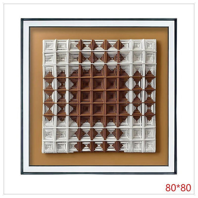 H-HGP03 - CUADRO DECORATIVO ABSTRACTO 80*80 (5/1)