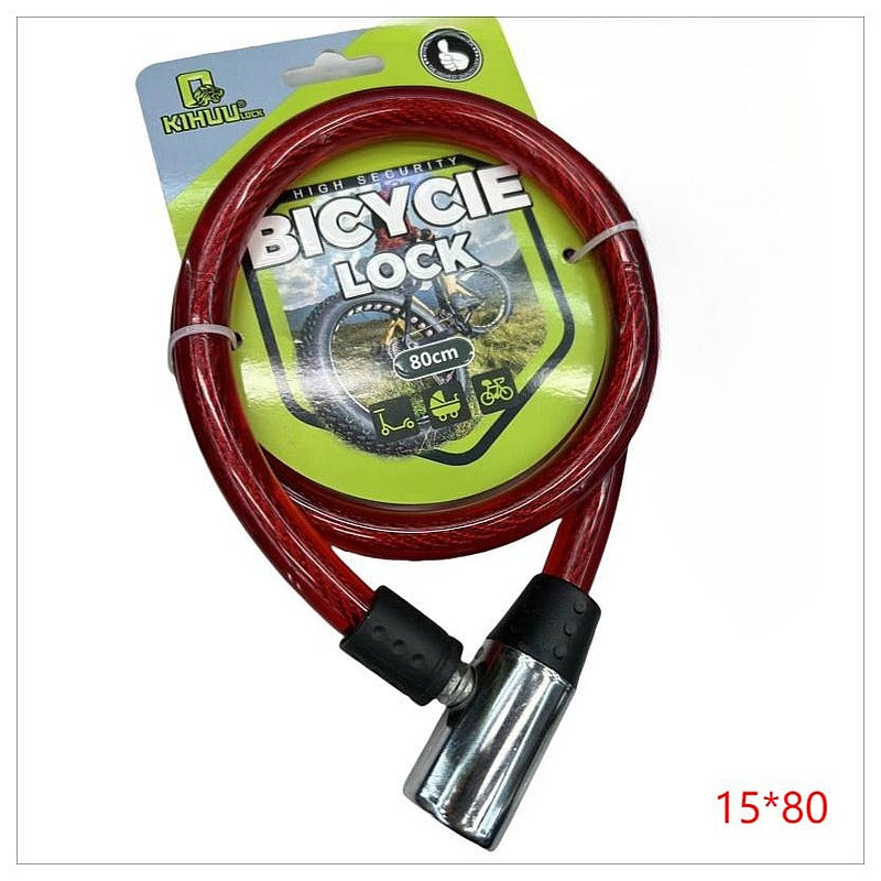 HS-QL12 - CANDADO DE CABLE PARA BICICLETA 80CM (100/1)