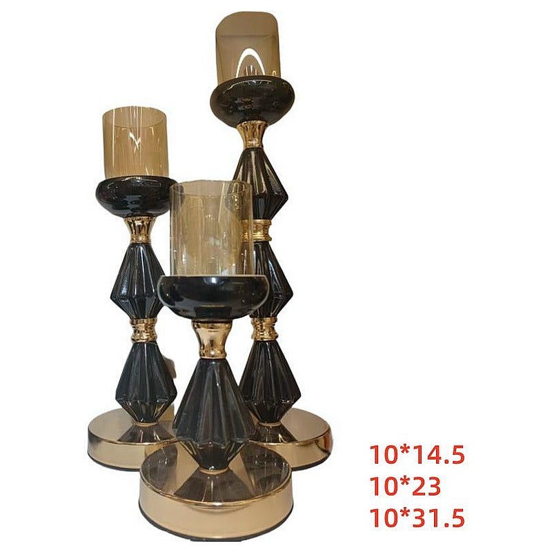 H-TGE05 - SET DE CANDELABROS DECORATIVOS (6/1)