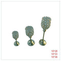 H-TGE20 - PORTAVELAS DECORATIVO DE CRISTAL (6/1)