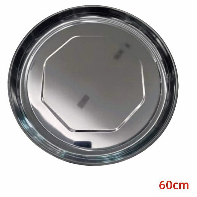 KT-SK182 - CHAROLA REDONDA DE ACERO INOXIDABLE 60 CM (40/1)
