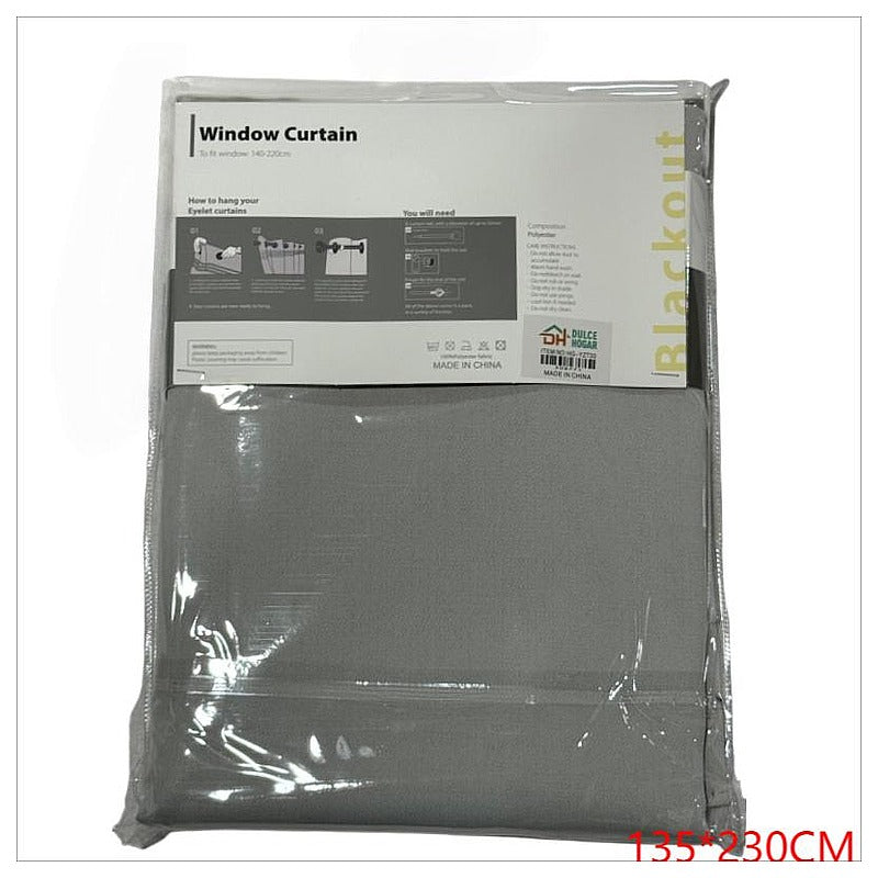 HG-YZT33 - CORTINA BLACKOUT GRIS 135X230 CM (24/1)