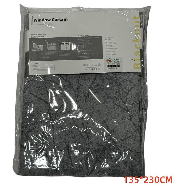 HG-YZT39 - CORTINA BLACKOUT GRIS 135*230CM (24/1)
