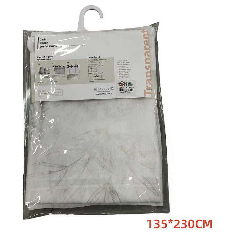 HG-YZT54 - CORTINA TRANSPARENTE DE OJALES 135*230CM (36/1)
