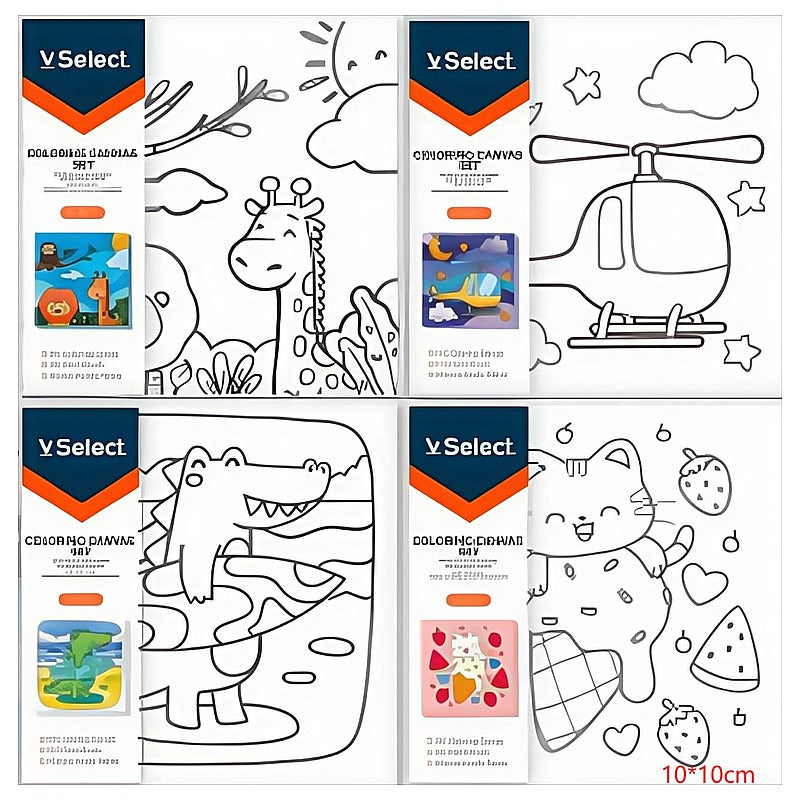 VS195090 - SET DE CUADROS PARA COLOREAR 10X10 CM (200/1)