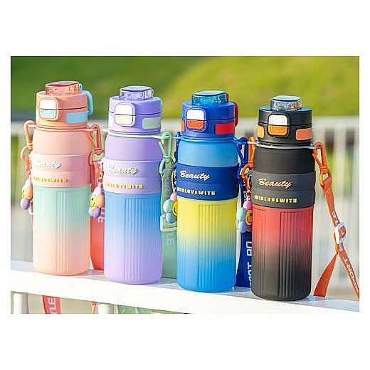 HG-DNC36 - BOTELLAS DE AGUA MULTICOLORES CON TAPA (60/1)