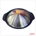 KT-HT004 - CAZUELA CON TAPA DE ACERO INOXIDABLE 22CM (28/1)