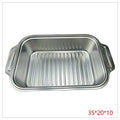KT-HT022 - CHAROLA DE ACERO INOXIDABLE 35*20*10 (100/1)