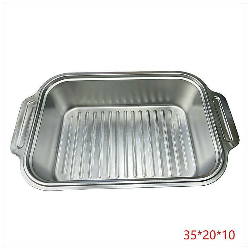 KT-HT022 - CHAROLA DE ACERO INOXIDABLE 35*20*10 (100/1)