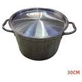 KT-HT029 - OLLA DE ACERO CON TAPA 30CM (9/1)