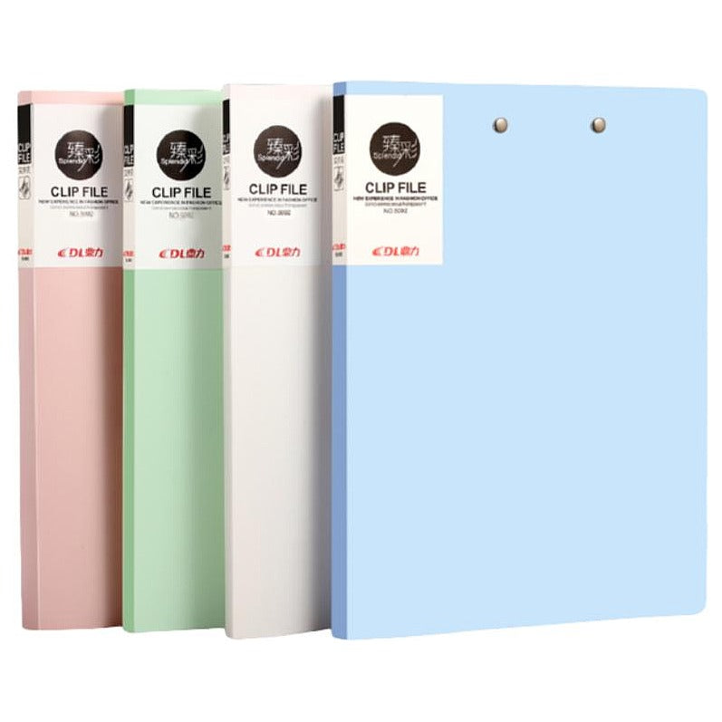 DLS-013 - CARPETA CON CLIP DE COLORES SURTIDOS (144/1)