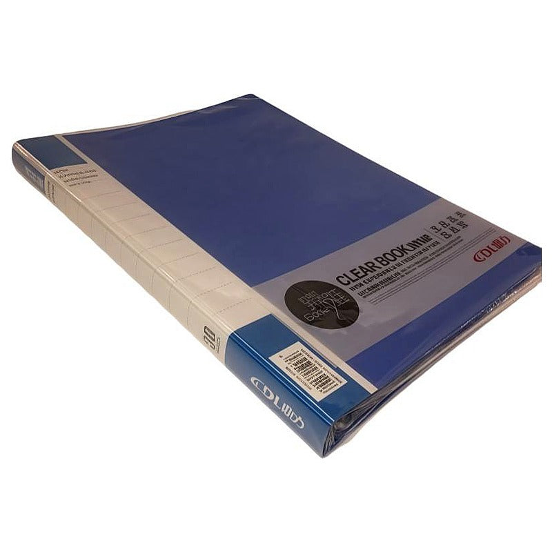 DLS-018 - PORTAFOLIO CON HOJAS TRANSPARENTES AZUL (132/1)
