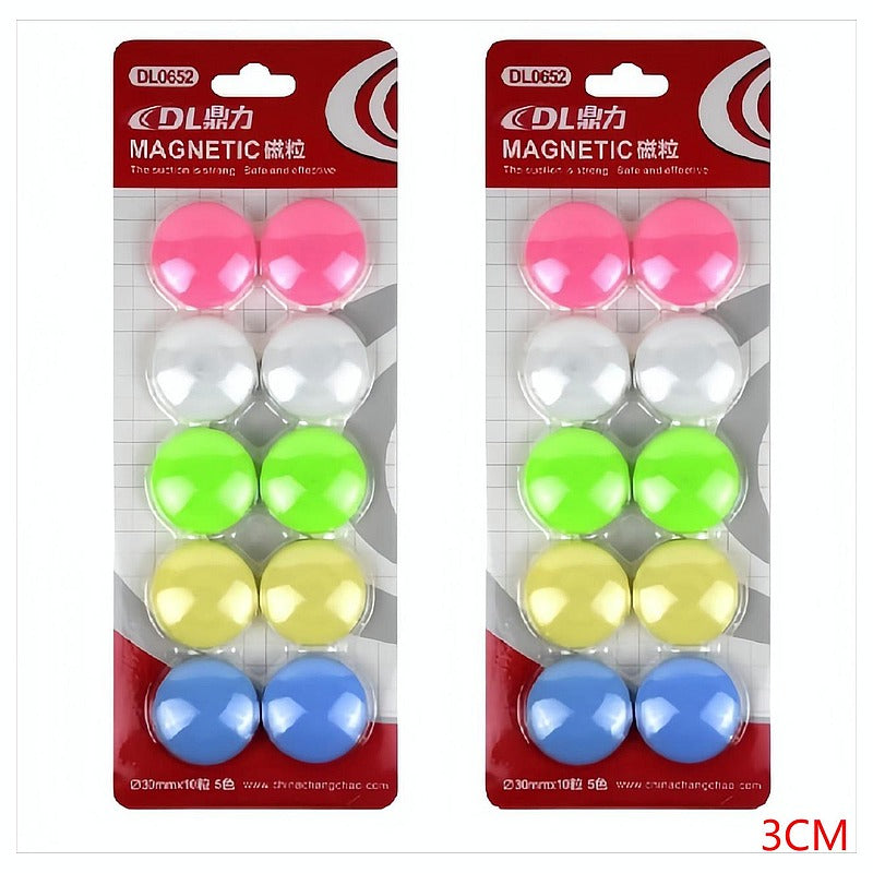 DLS-037 - IMANES REDONDOS DE COLORES 3CM (384/1)