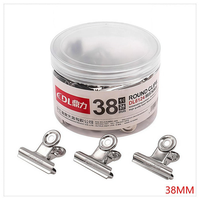 DLS-043 - PINZAS REDONDAS METÁLICAS 38MM (72/1)