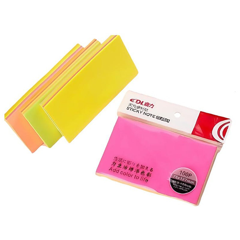 DLS-123 - NOTAS ADHESIVAS DE COLORES 76X127 MM (288/1)